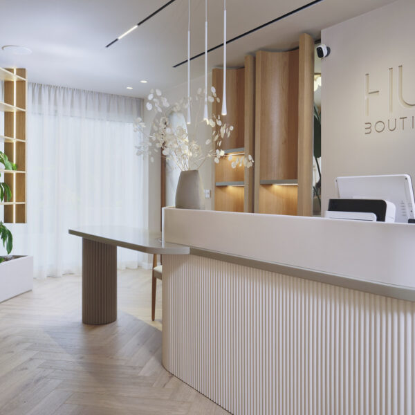 Hush Boutique Spa Nicosia- Wellness space renovation with neutral colours and ambient lighting