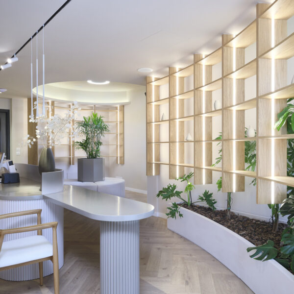 Hush Boutique Spa Nicosia- Wellness space renovation with neutral colours and ambient lighting