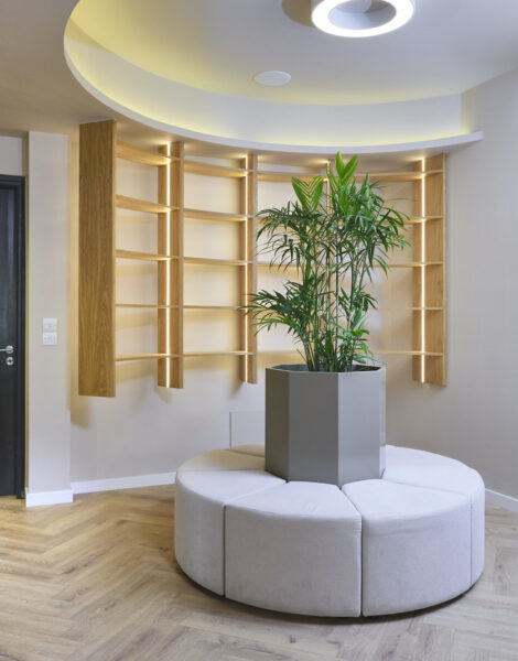 Hush Boutique Spa Nicosia- Wellness space renovation with neutral colours and ambient lighting