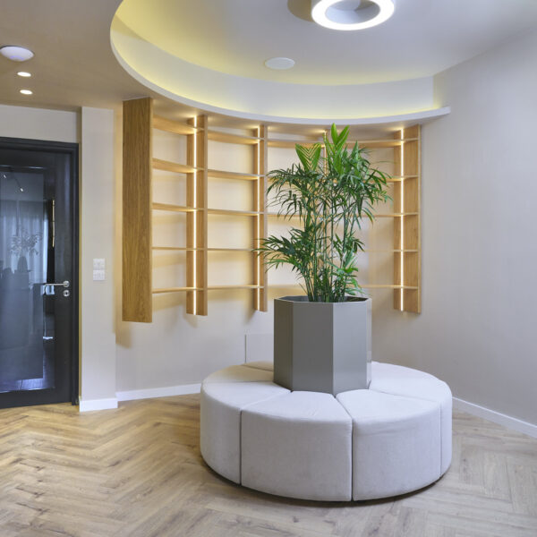 Hush Boutique Spa Nicosia- Wellness space renovation with neutral colours and ambient lighting