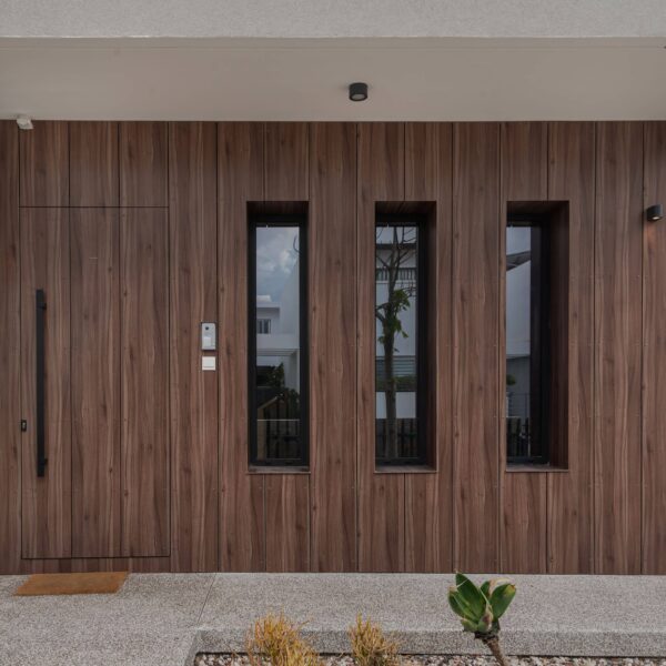 nicosia migliore no.10, newly built house, exterior wood house details